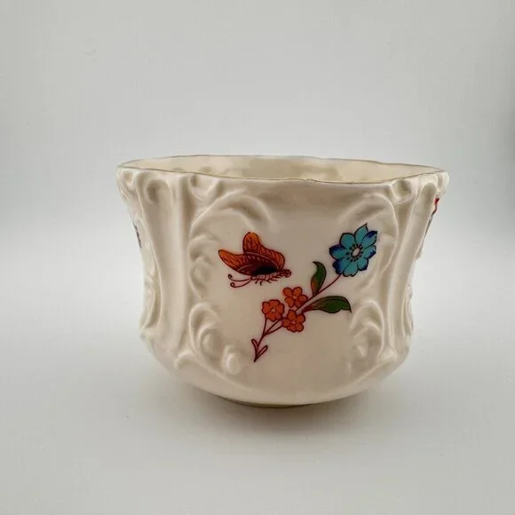 Vintage Aynsley Mini Creamer & Open Sugar Cottage Garden Fine English Bone China - Picture 12 of 15